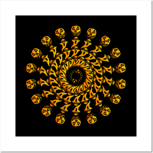 Mandala Halloween Posters and Art